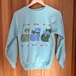 Vintage cat sweater